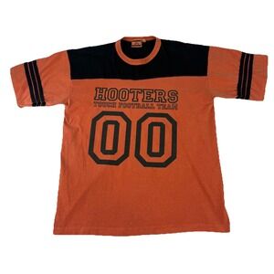 VTG Y2k Hooters Football‎ Jersey T Shirt Long Sleeve XL Alternative Apparel USA